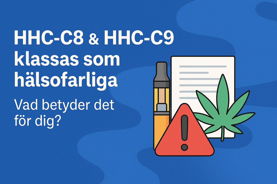 HHC‑C8 & HHC‑C9 klassas som hälsofarliga – Vad betyder det för dig?