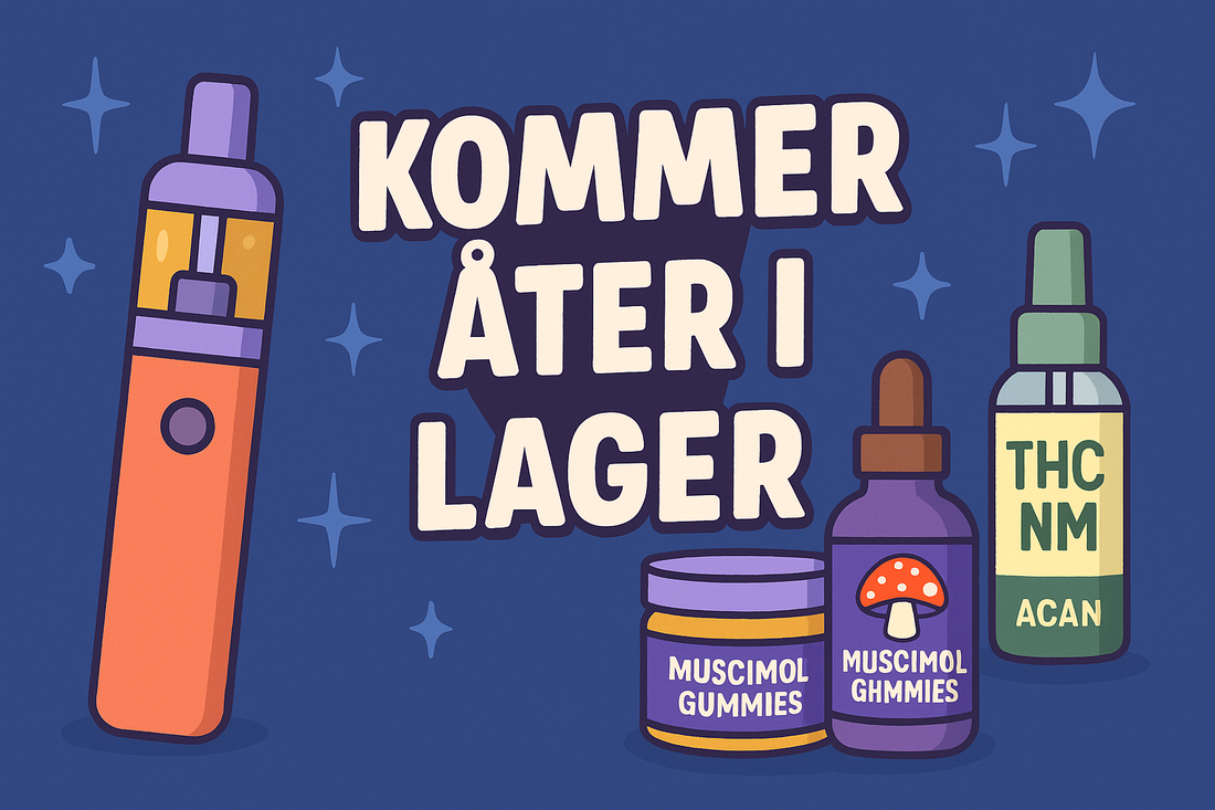 Åter i lager: THCNM, TRC-5 & Muscimol