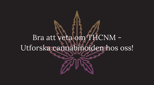Bra att veta om THCNM – Utforska cannabinoiden hos oss